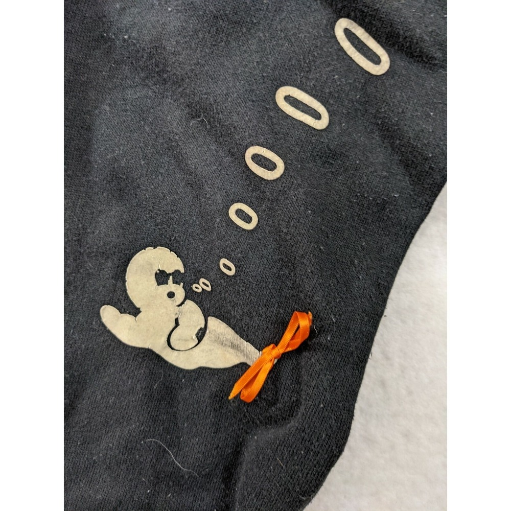 Tultex Halloween Ghost Sweatshirt M 10 / 12 Sweatpants S 6 / 8 Set Black - Picture 5 of 11